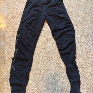 Juicy Couture Black Leggings with Yellow Branded Waist Tag